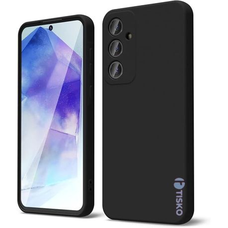 TISKO Soft TPU Silicone Case is Compatible with Samsung Galaxy A34 - Black Image