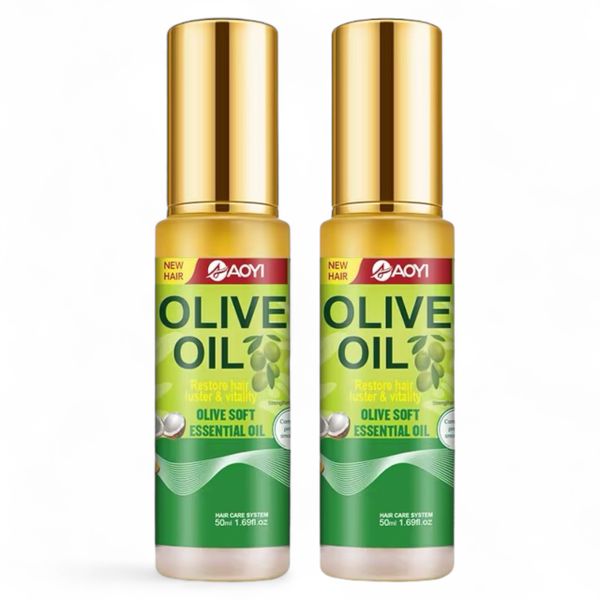Pack of 2-Aoyi Olive Oil Hair &amp; Weave Professional Hair Oil Serum 50ml