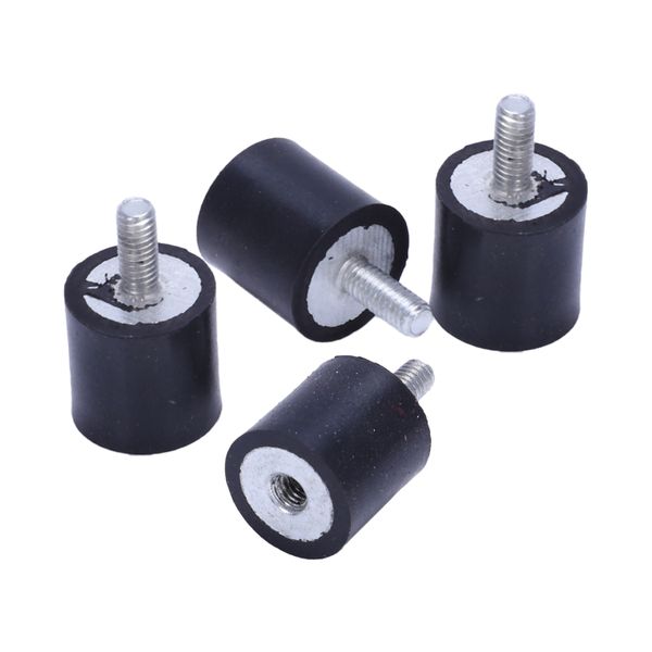 4pcs M4 Outside Inside Anti Vibration Rubber Buffer Insulator Attachment