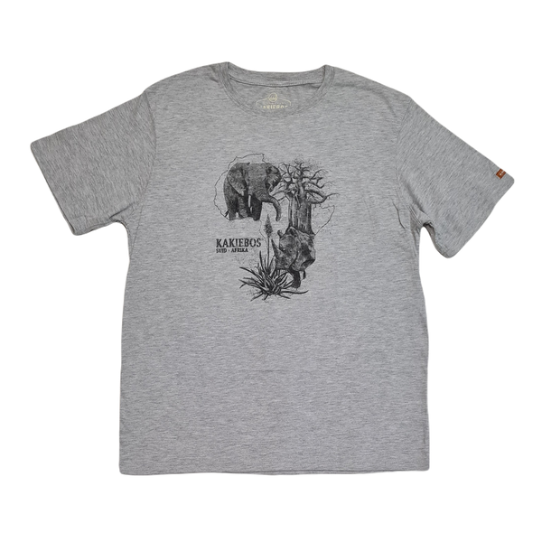 Kakiebos Slurpie Tee Grey Melange