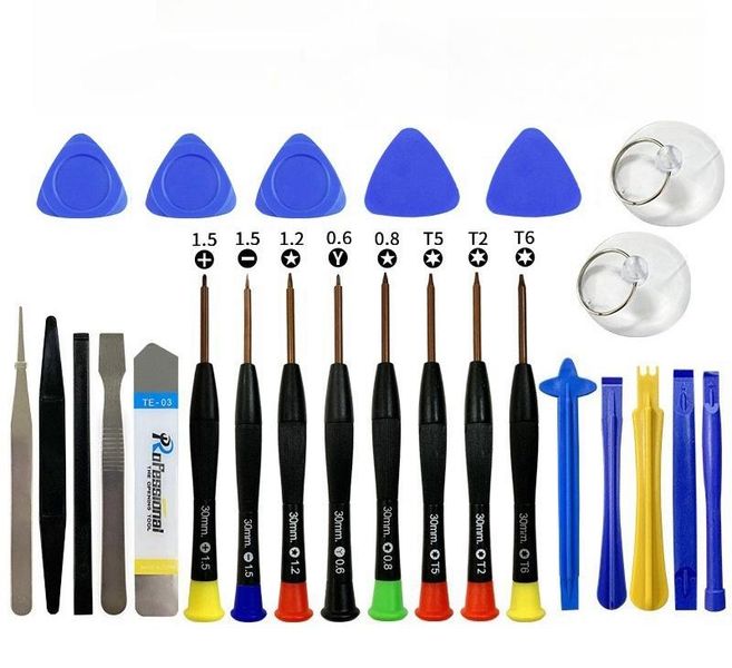 25 Piece Cellphone/Tablet Repair Tool Kit S2 Steel
