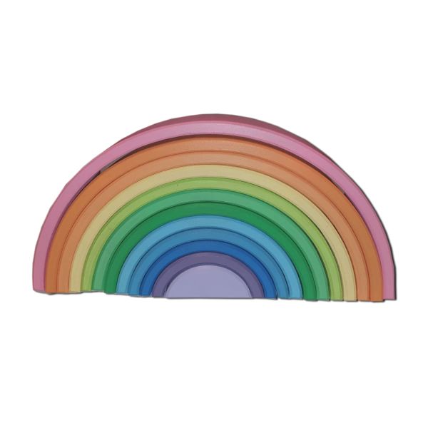Wooden Rainbow Stacker - Pastel