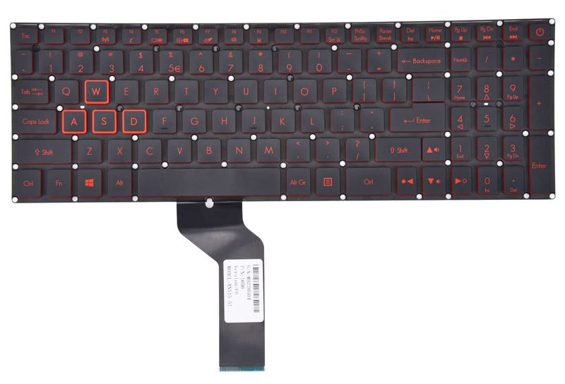 Replacement Keyboard for Acer Nitro 5 AN515-54 AN515-43 AN517-51 N18C3
