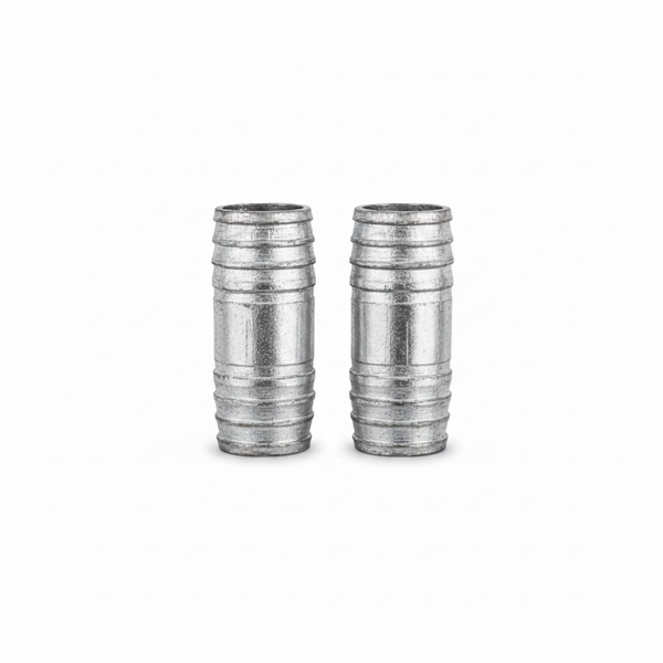 Galvanized Steel Coupling 50mm for Plumbing and Irrigation - 2 Pack