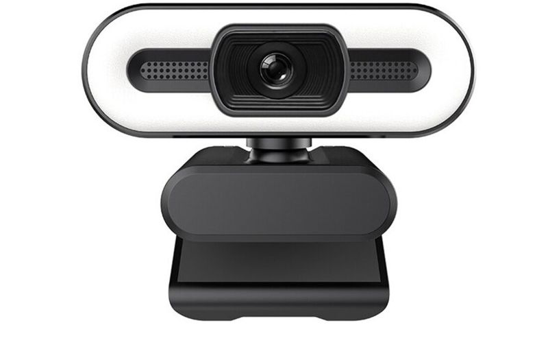2K Web Camera with Fill Light Full HD and Microphone