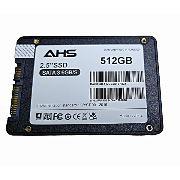 AHS 512GB SSD SATA3 2.5" Solid State Drive