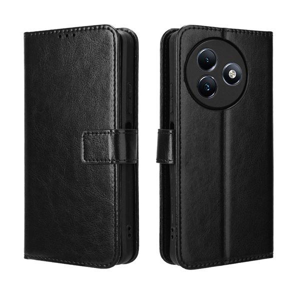 Crazy Horse Pattern Leather Protective Case For Iitel S24 4G