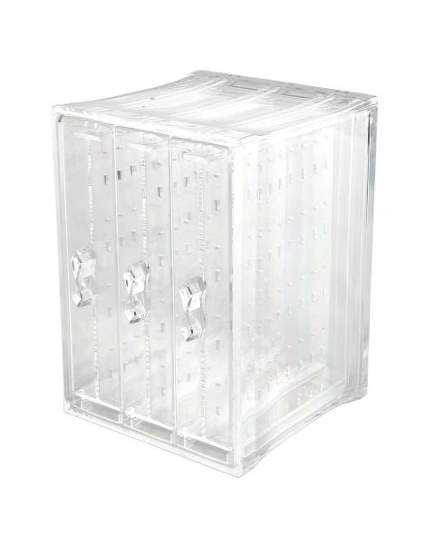 Acrylic Jewelry Storage Box - Earring Display Stand Organizer/Holder