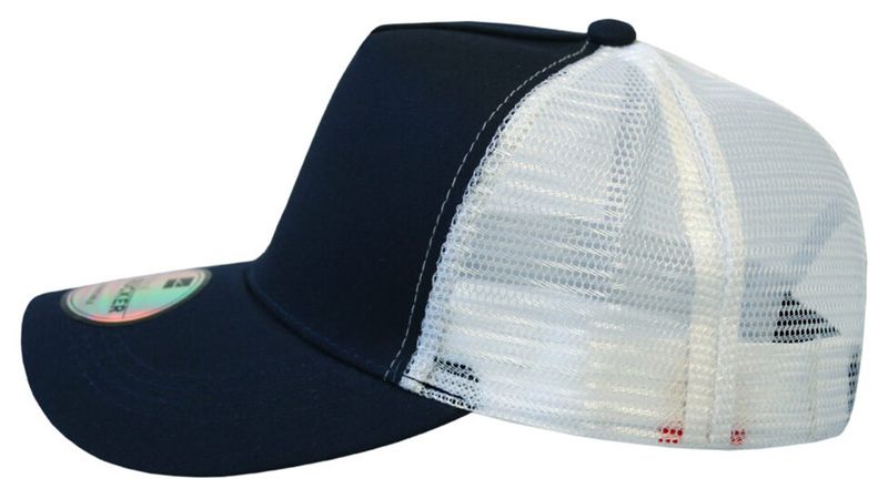 Navy With White Mesh image