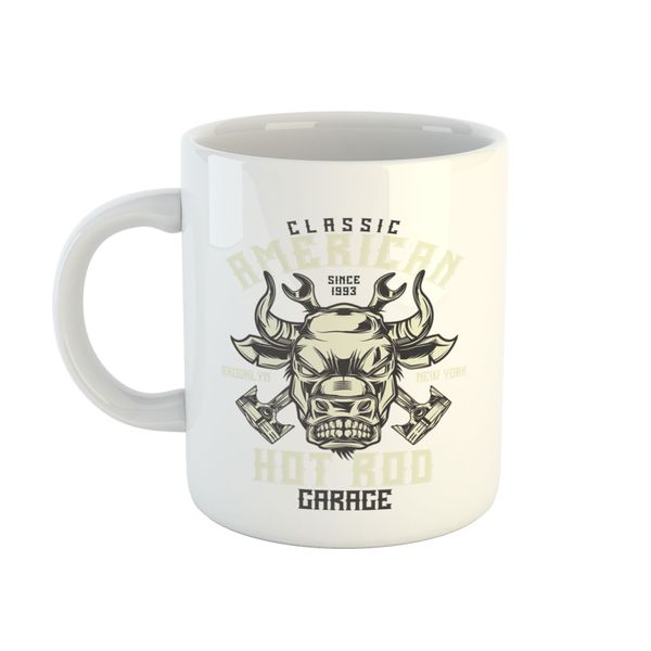 Bull Mug - Hot Rod Garage