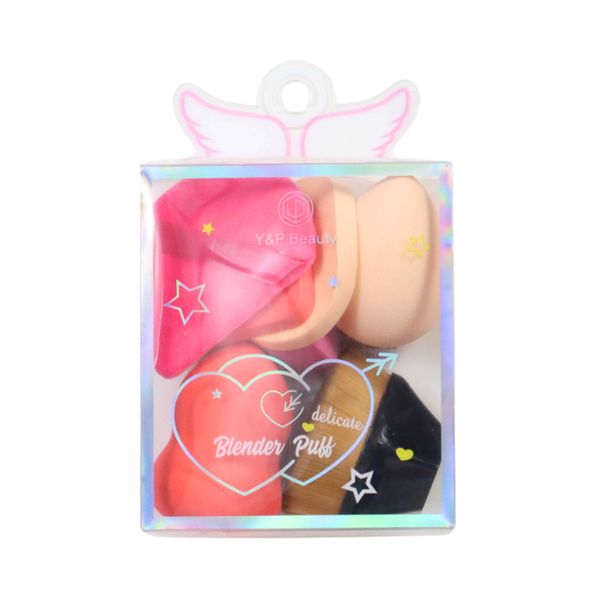 High Quality Assorted Blending Sponges &amp; Puff - Foundation Brush - Set of 7