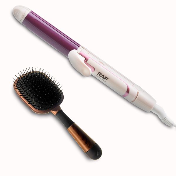 RAF R.604 3-in-1 Curling Iron Bundled with Styling Brush