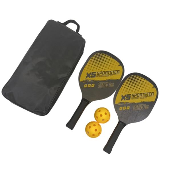 Pickleball Set - 2 Paddles, 2 Balls &amp; Carry Bag