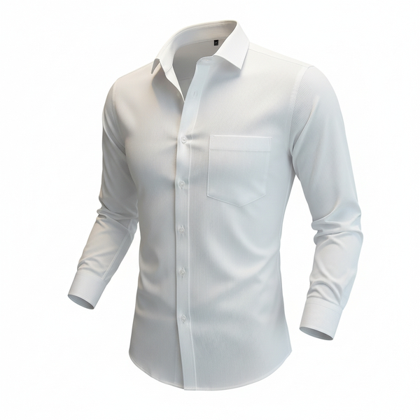 White Shirts For Men - Formal Shirts For Men Thin Stripe - Premium Cotton