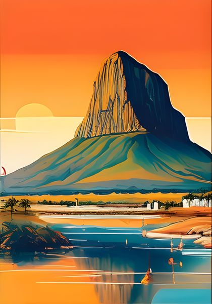 RootedArt Canvas Wall Art Home Decor - Classic Mountai 3