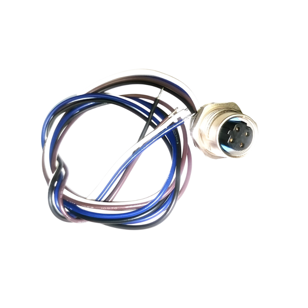 PM12DF4R-WL/9 M12 D Code 4-Pole Female Circular Connector 50cm Lead