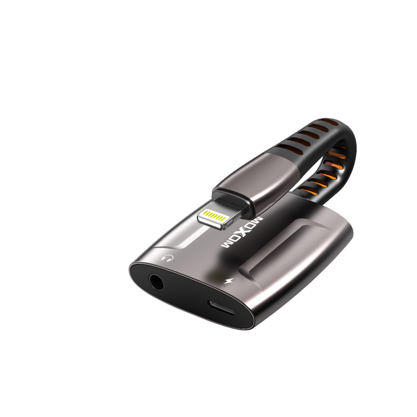 Moxom LX-AX801 Lightning &amp; Charging OTG Adapter - 3.5mm to Lightning