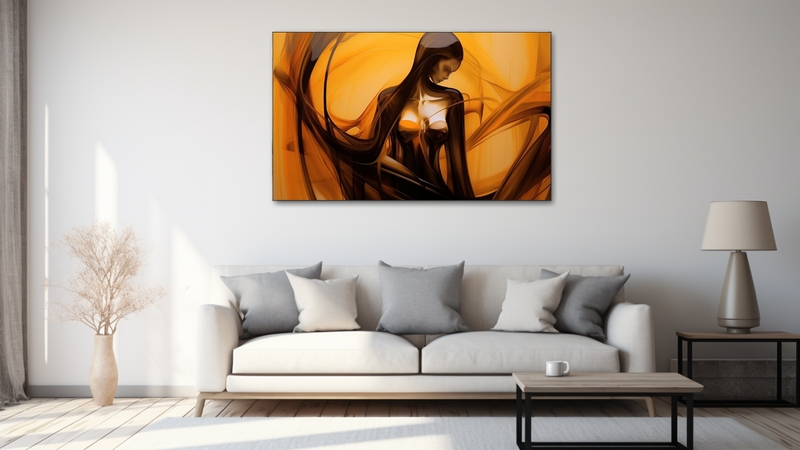 Canvas Wall Art - Sharply Female Creative Abstract - HD0233