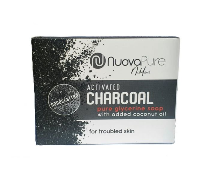 Nuova Pure Glycerine Activated Charcoal Soap 100g