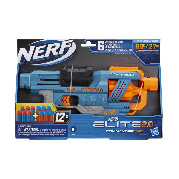 Nerf Elite 2.0 Commander RD-6 Blaster (12 Darts &amp; Rotating Drum) 72503