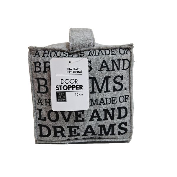 Door Stop With Handle 15CM Cube - Home Decor - Durable Material