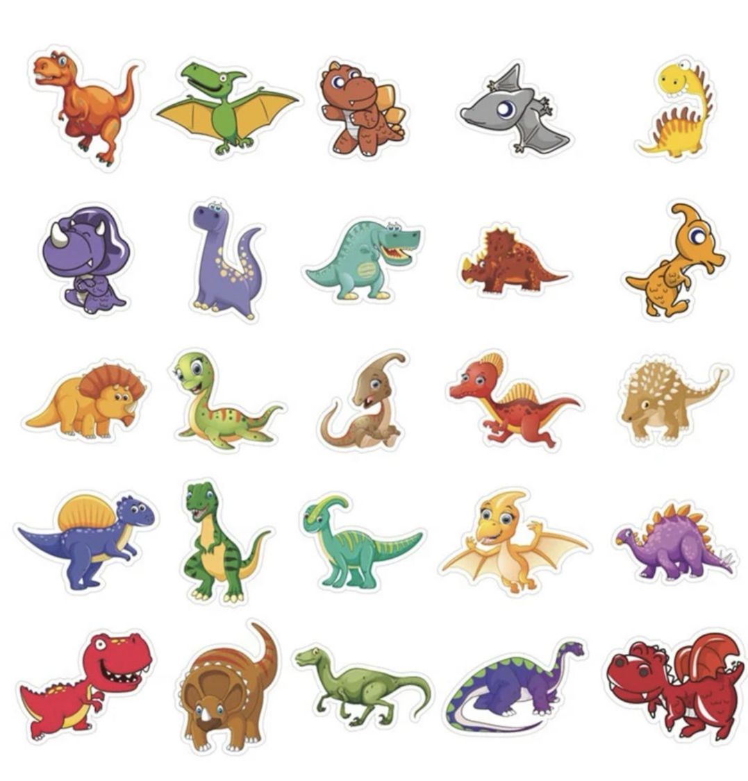 Dinasaur Graphic Stickers - 50 pieces | Buy Online in South Africa ...