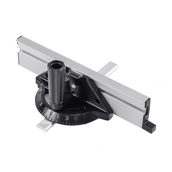 Miter Gauge Carpentry Push Rod Angle Ruler Tool Adjustable Flip Stop