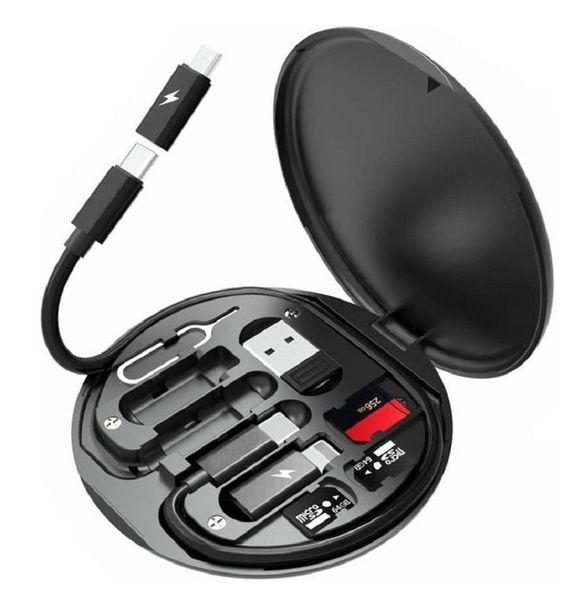 Multi Charging Cable Case Set Adapter USB C to USB-C / lightning / Micro