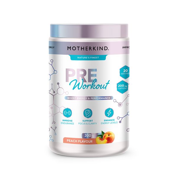 Motherkind-THRIVE Pre-Workout Peach 300g