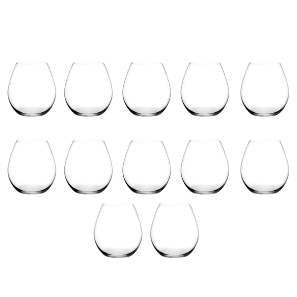 12 Piece Crystal Round Oval Shape Wine Glasses Sets - 24 oz