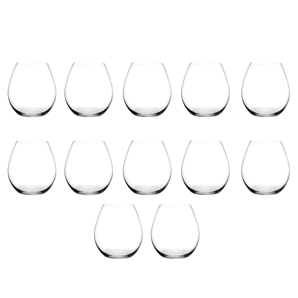 12 Piece Crystal Round Oval Shape Wine Glasses Sets 24 oz Shop
