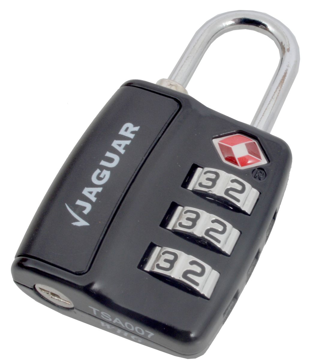 Sanlic Jaguar TSA Travel Combination Digital Padlock Black 30mm