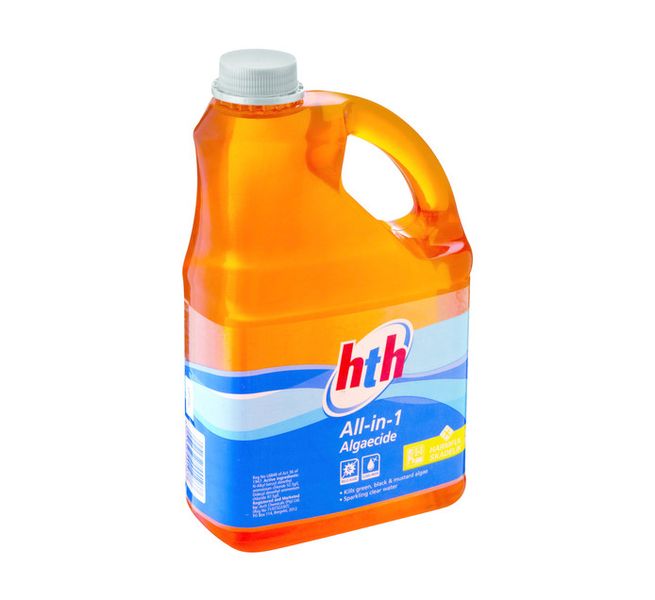 HTH - All-in-One Algaecide Swimming Pool Cleaner Chemical - 2L