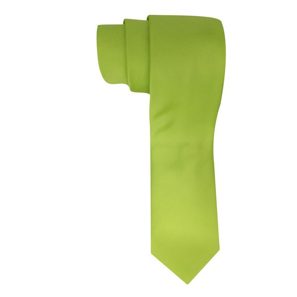 Plain Satin Tie - StatesMan - Lime