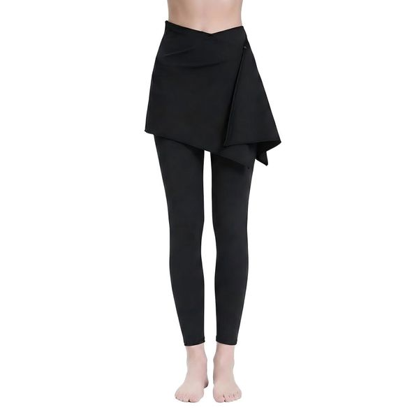 Women's Athletic Modesty Wrap Skirt - One-Piece Yoga Cover-Up