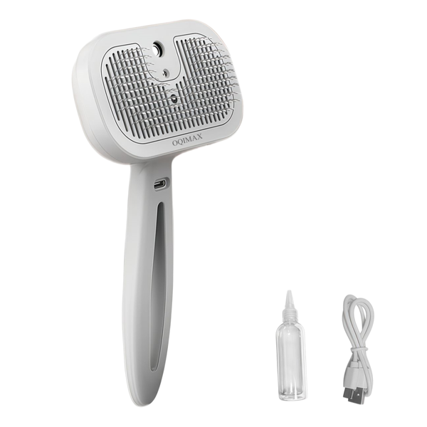 OQIMAX 4in1Cleaning Pet Spray Hair Removal Comb,Steam Brush,UV Disinfection