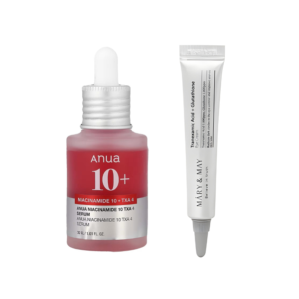 Skin brightening duo: Niacinamide TXA Serum + TXA Glutathione Eye Cream