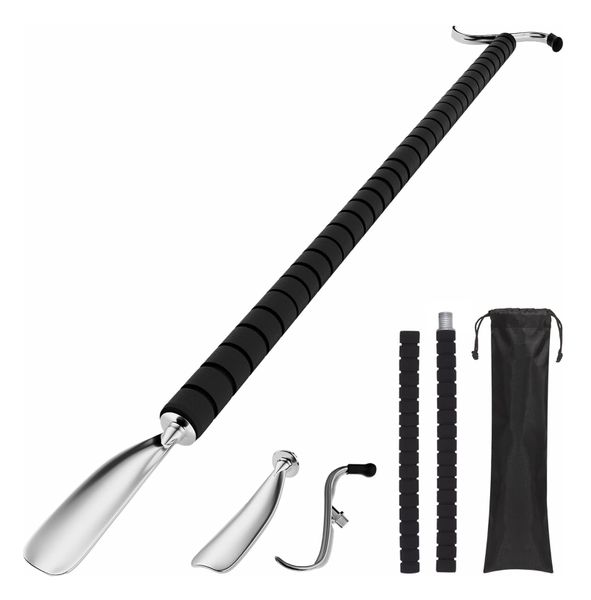 Extendable Dressing Stick with Shoe Horn &amp; Travel Bag - Disability Aid