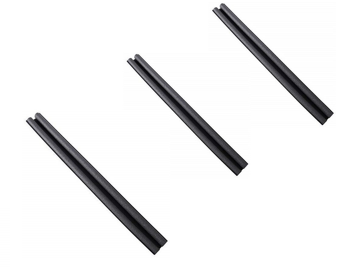 Ojees Homeware Door Draft Stopper Pack of 3 - Black