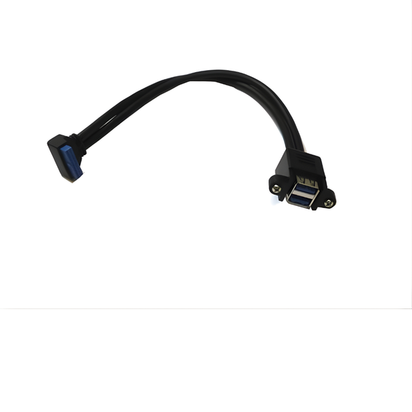 XY-USB3A/USB3APFR-2/25 Dual-Tier USB3.0A Panel Receptacle w/ 25cm Flyleads