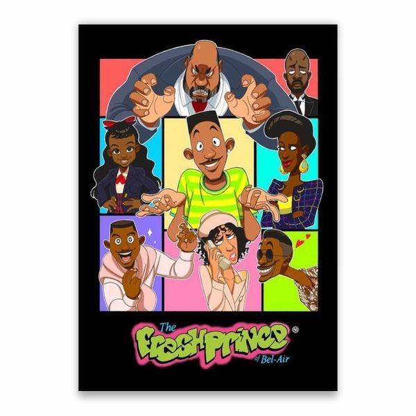 The Fresh Prince of Bel-Air Cartoon Poster - A1