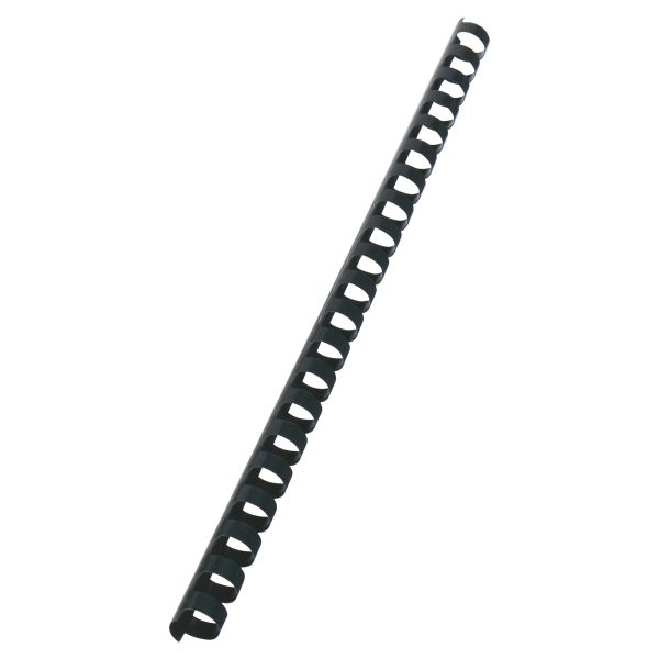 GBC: 14mm 21 Loop PVC Binding Combs - Black (100 Pack)
