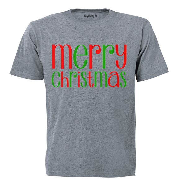Merry Christmas - Colourful - Adults - T-Shirt