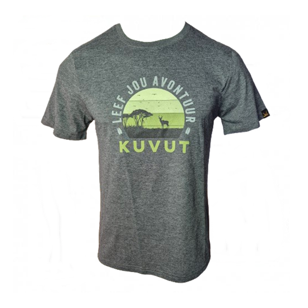 KuVut Wildlife Adventure Charcoal Melange T-Shirt