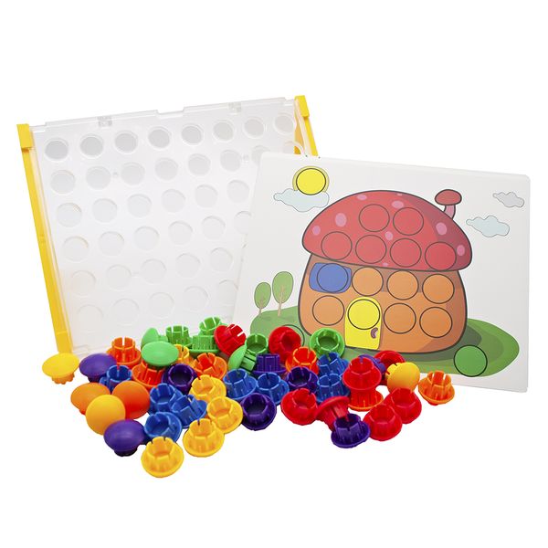Greenbean Jumbo Pegboard Set with Leaning Stand &amp; Activity Cards
