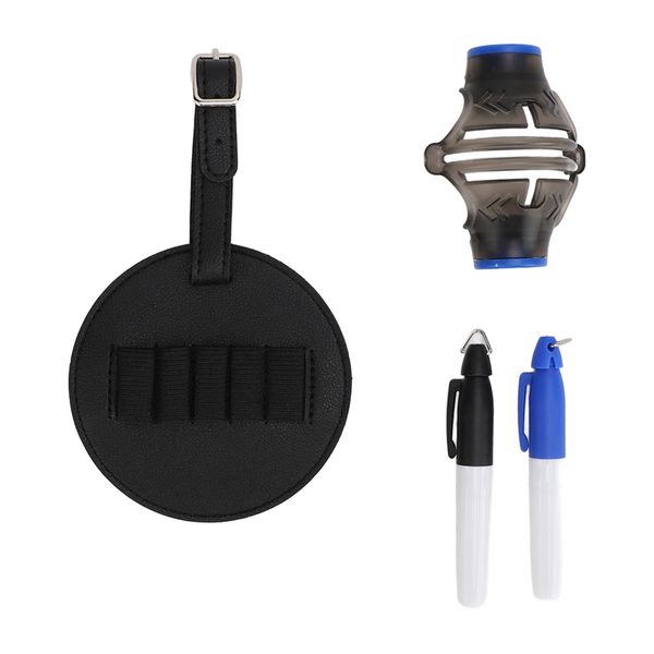 Golf Ball Line Marker Tool with 2 Pens Stencil
