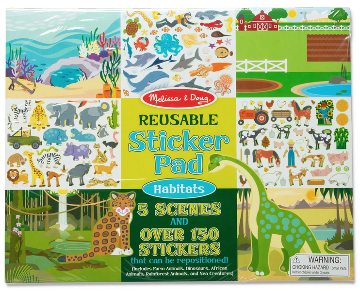 Melissa &amp; Doug Habitats Reusable Sticker Pad