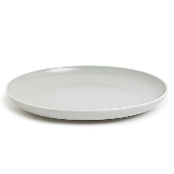 George &amp; Mason - Grey Ceramic &amp; White Rim 4 Pack Dinner Plates