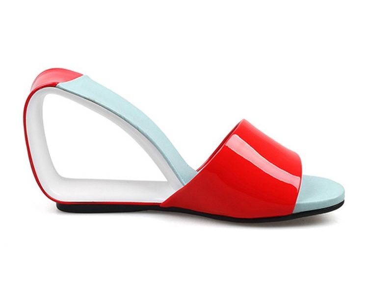 Royalty Eve Unusual Heels - Red