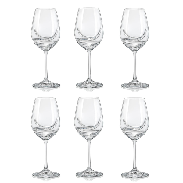 6 Pieces Clear Red Wine Glasses For Table Decor